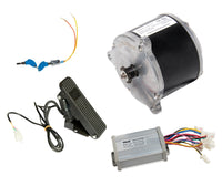 Electric Kart Motor Overvolt Currie Face 36V 900W+ Controller Foot Pedal Keylock