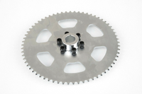 #35 3/8" Pitch 65T Sprocket Chain Wheel Drive w 5/8" Axle Shaft Hub Adapter