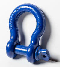 Open Box 4 Pack Blue 7/8" 6.5T Clevis Screw Pin Anchor Bow Shackle Rigging