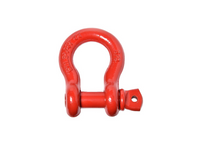 5/8" Red Lift Bow Shackle D-Ring w 3/4" Clevis Screw Pin WLL 7000 lbs 3.25 TON