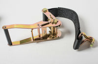 2"x27' 11,000 lbs 5T Ratchet Strap J Hook Heavy Duty Tie Down f Cargo Car 2x27