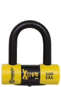 Heavy Auvray chain with xtreme mini U disc-lock motorcycle scooter anti theft