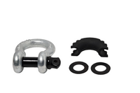 Pair 3/4" Bow Shackle BLACK Pin 10500 LB Plastic vibration for Jeep CJ