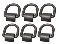 (6) 1/2" D Ring Weld-On Flatbed Truck Trailer Ratchet Strap Cargo Tie Down Ring