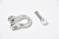 2x 3/8" Bow Shackle D-Ring w Clevis Screw Pin Anchor WLL 1 TON 2200 lbs capacity