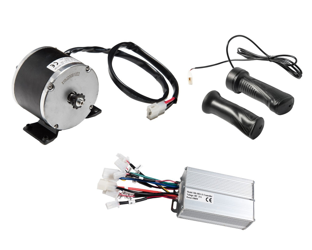 Electric Motor Overvolt Kit Currie base 48V 900W w Controller and Twist Throttle