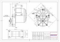 350W 24V electric motor w Gear Reduction+3 Speed+Reverse Controller+Charger+MORE