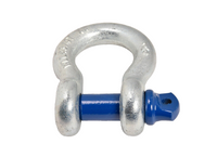 3/4" D-Ring Bow Shackle BLUE Screw Pin 10500LB Plastic noise vibration Protector