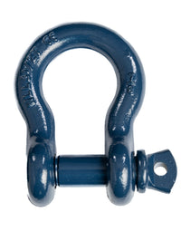 2x 7/8" Bow Shackle D-Ring 6.5 Ton BLUE w 1" Clevis Screw Pin 14000 lbs Hummer