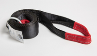 Tow Strap 10 ft winch tree saver Black 3x10 3" 20000lbs 9 Ton off-road Jeep CJ