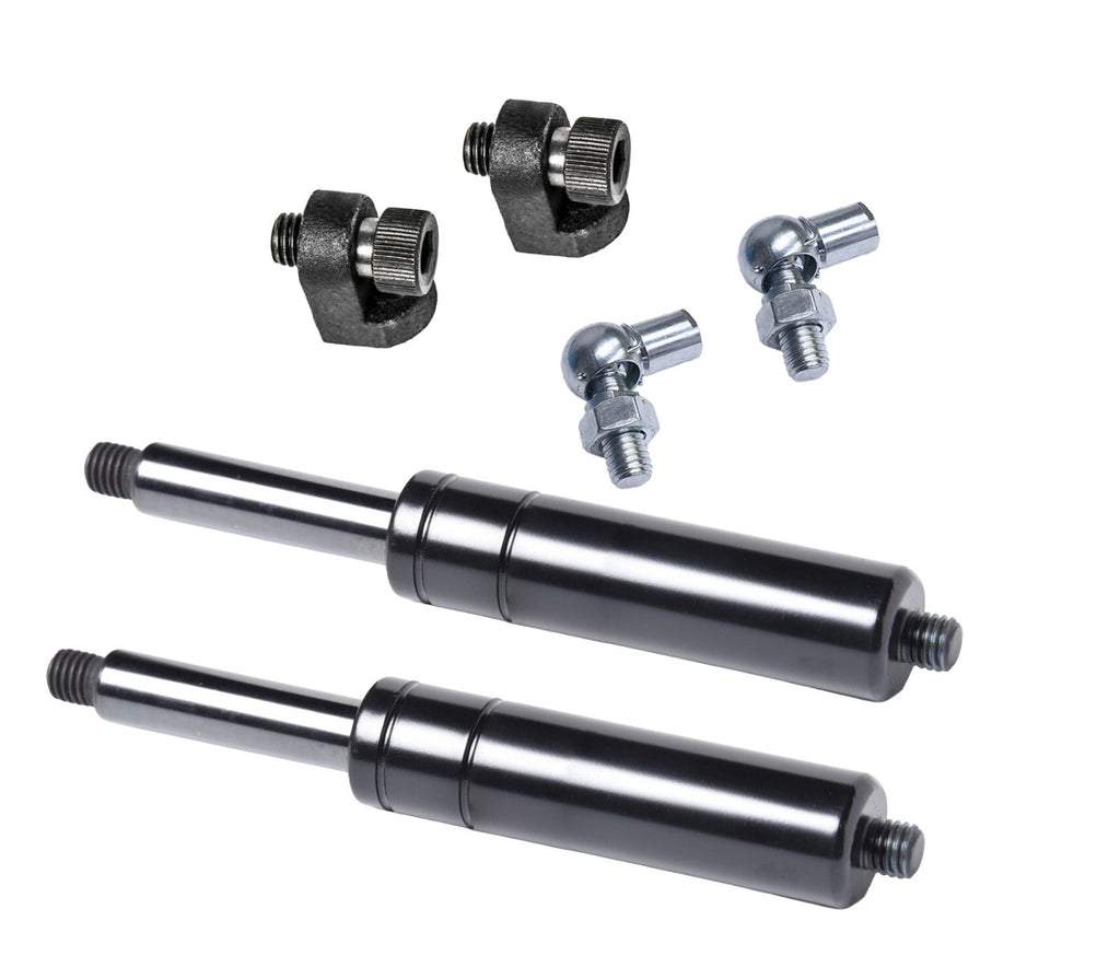 2x Lambo Door Gas Shock M12 1000 LBS 7.5" length w L-Fitting and Ball Joint