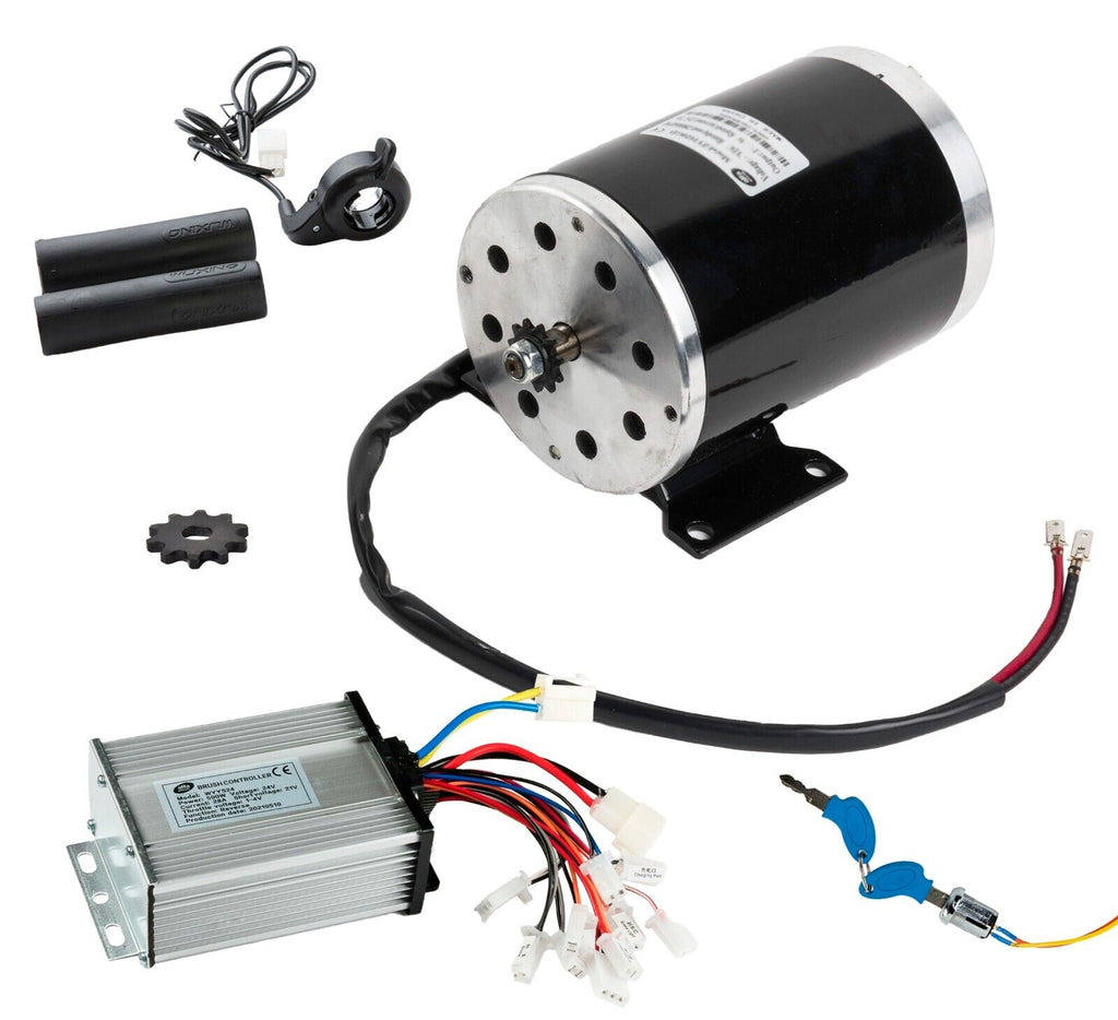 #T8F 500W 24V electric motor kit+Base Reverse Control+Thmb Throttle+Key Go-Kart