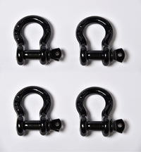 10x 1/2" Black Bow Shackle w Clevis Screw Pin Anchor 2 TON 4400 lbs capacity