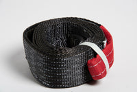 Tow Strap 10 ft  BLACK 3" 26000lbs 12T winch tree saver protector off-road 3x10