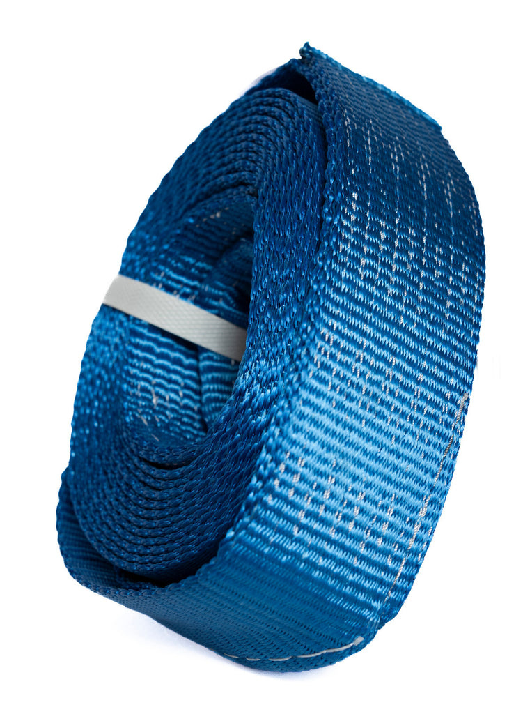 Tow Strap 20ft Snow Rescue 3x20 3" 20000 lbs 9Ton tree off-road Mud Jeep CJ Blue