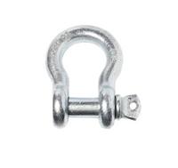 3/4" Bow Shackle with Screw Pin 10500LB Plastic noise vibration Reducer Jeep CJ