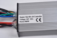 Electric DC Motor Kit 500W 36V MY1020 w speed control & Throttle f scooter ebike