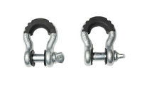 Pair of Galvanized 3/4" Bow Shackle 10500lbs Pin with no noise vibration Reducer