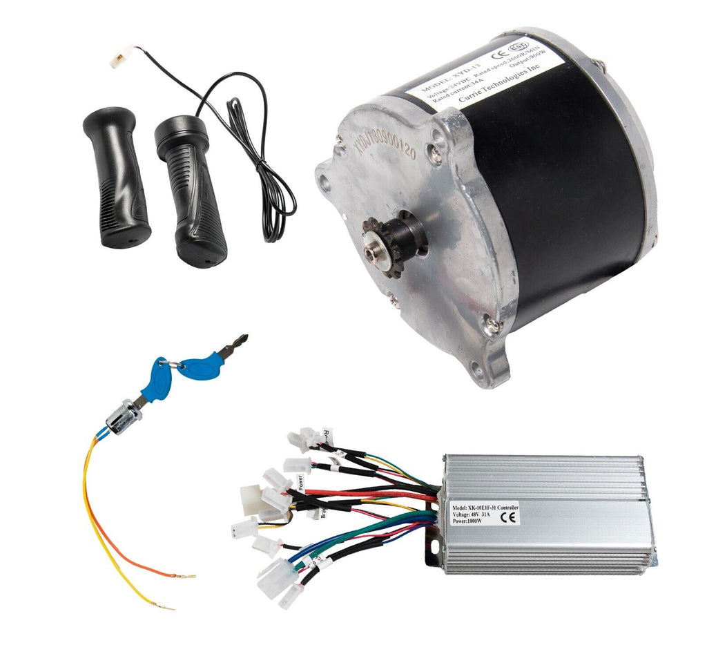 Electric Scooter Kart Motor Overvolt Currie 48V 900W Reverse Controller Throttle