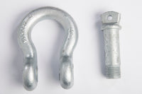 4 pcs 1-1/8" Bow Shackle w Screw Clevis Pin Rigging Towing 9.5 Ton 21000 lb WLL