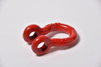 2x 1/2" Bow Shackle Red w Clevis Screw Pin Anchor 2 TON 4400 lbs capacity
