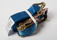 Blue Ratchet Strap Tie Down J Hook Cargo 27 ft 2" 11000lbs 5T Heavy Duty RV 2x27