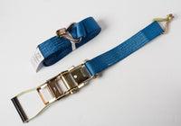 Blue Ratchet Strap Tie Down J Hook Cargo 27 ft 2" 11000lbs 5T Heavy Duty RV 2x27
