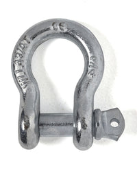 2x Bow Shackles 3/4"+Blue Plastic Anti Noise Vibration Protector Screw Pin 4.75T