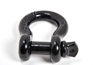 2x BLACK 3/4" Bow Shackles D Ring Screw Pin Jeep CJ Off-Road Anchor Bow 4 3/4TON