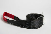 Tow Strap 10 ft  BLACK 3" 26000lbs 12T winch tree saver protector off-road 3x10