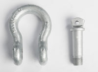 4x 7/8" Bow Shackle D-Ring Zinc Plated w 1" Clevis Screw Pin 14000 lbs Tow Lift