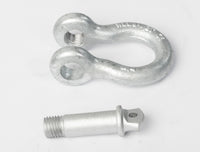 4x 7/8" Bow Shackle D-Ring Zinc Plated w 1" Clevis Screw Pin 14000 lbs Tow Lift