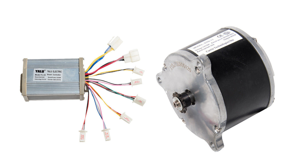 Electric Scooter Motor Currie 24V 900W Kit with Control XYD-13 w 11 Tooth #25