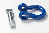 Pair of 3/4" Blue Bow Shackle 10500LB w galvanized pin