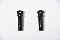 2x 1/2" Bow Shackle Black w Clevis Screw Pin Anchor 2 TON 4400 lbs capacity