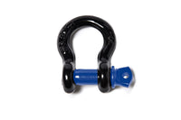 2x 1/2" Black Bow Shackle w Blue Clevis Screw Pin Anchor 2 TON 4400 lbs capacity