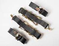 8x Black Ratchet Strap J Hook 1.5"x15' 4000lb Heavy Duty Tie Down Cargo ATV UTV