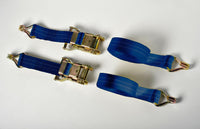 8x Ratchet Strap J Hook 15' Tie Down Cargo 4000lb 1.5" Heavy Duty ATV UTV 1.5x15