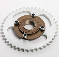 Sprocket drive gear chain wheel #420 41T 4 hole w Free ratchet Hub 1/2" adapter