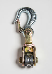Pulley Block Swivel Hoist Wire cable Rope 3 Ton Eye Hook Snatch Block Sheive