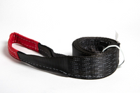 Tow Strap 10 ft winch tree saver Black 3x10 3" 20000lbs 9 Ton off-road Jeep CJ