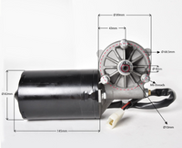 Left & Right Reversible Electric Worm Gear Motors 12V 100W Wiper 35 RPM Torque