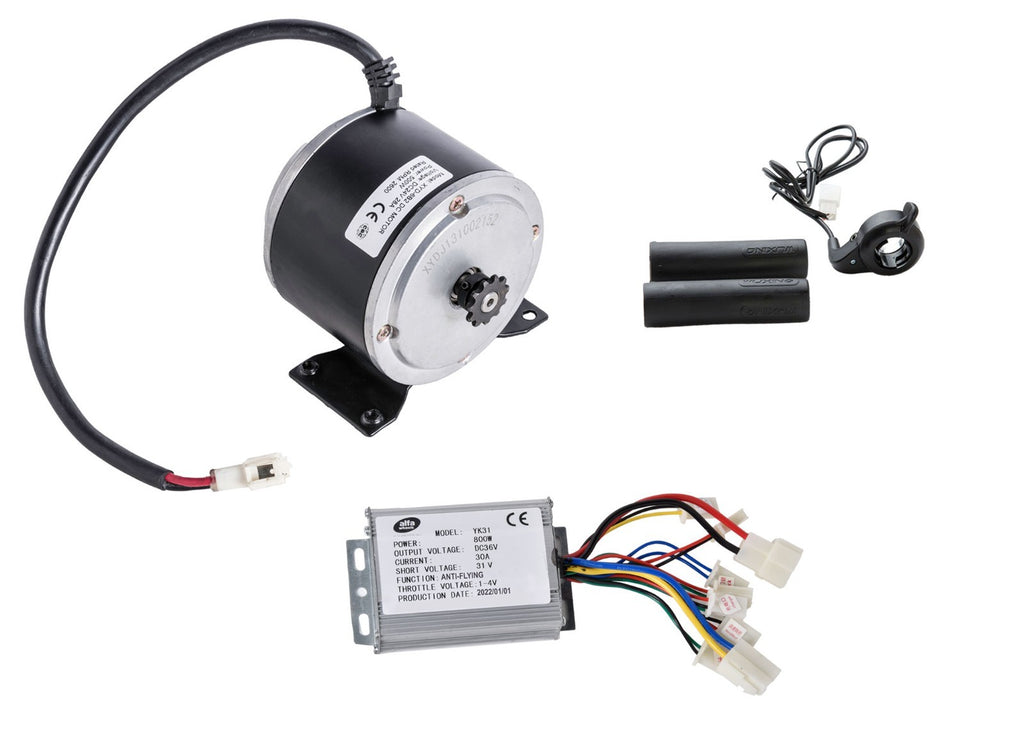 Electric Motor Kit Crazy Cart Over Volt 500 Watt 36V  Currie XYD-6B2 +Controller