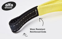 2x Tow Straps+Bow Shackles Winch Rig 3" 9Ton 3x10 ft Red Pin Tree Saver Recovery