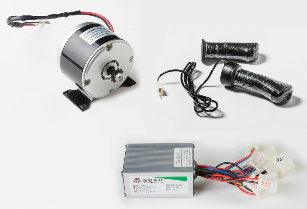 Scooter Electric Motor 250W 24V DC Sprocket peed controller+Throttle E300 spare