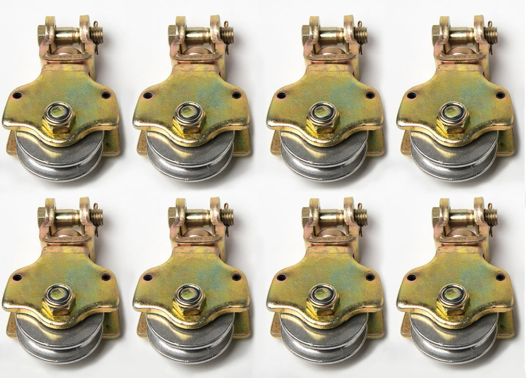 8xWire Rope No Hook Pulley Block 2Ton Swivel Eye Hoist Hook Snatch Anodized