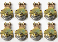 8xWire Rope No Hook Pulley Block 2Ton Swivel Eye Hoist Hook Snatch Anodized
