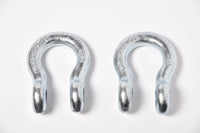 2 Pack 5/8" Galv  Bow Shackle D-Ring Lift Tow w 3/4" Clevis Screw Pin Blue
