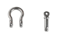 100x 6mm 1/4" Marine Bow Shackle DRing 316 Stainless Steel Boat Rigging Paracord