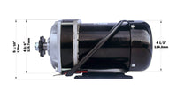 Electric motor 800W 36 V DC gear reduction +Rev Controller+Foot Throttle+KeyLock